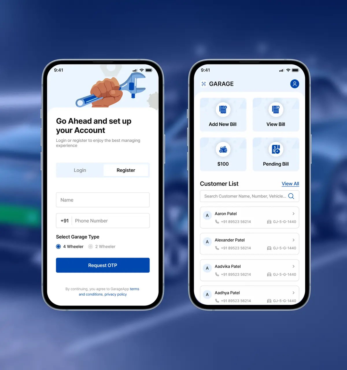 Garage Mitra App Preview